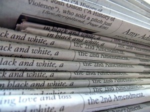 a-stack-of-newspapers